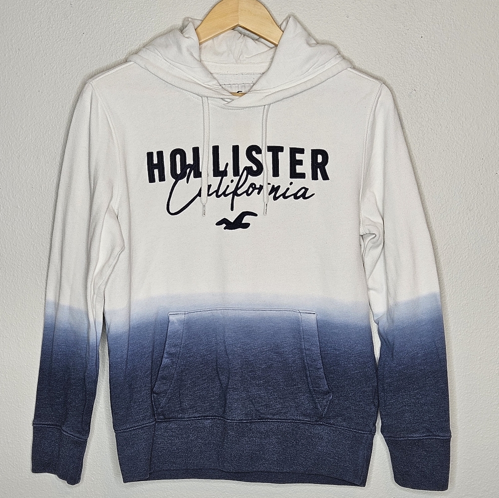 Hollister California Ombre Logo Graphic Sweatshirt with Hoodie Size XS
